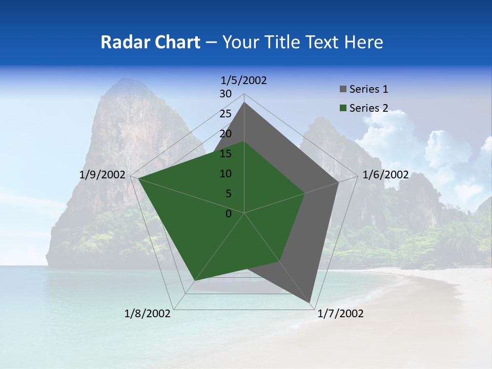 Tourism Sand Rock PowerPoint Template