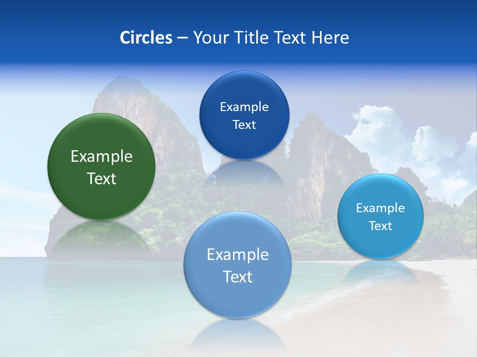 Tourism Sand Rock PowerPoint Template