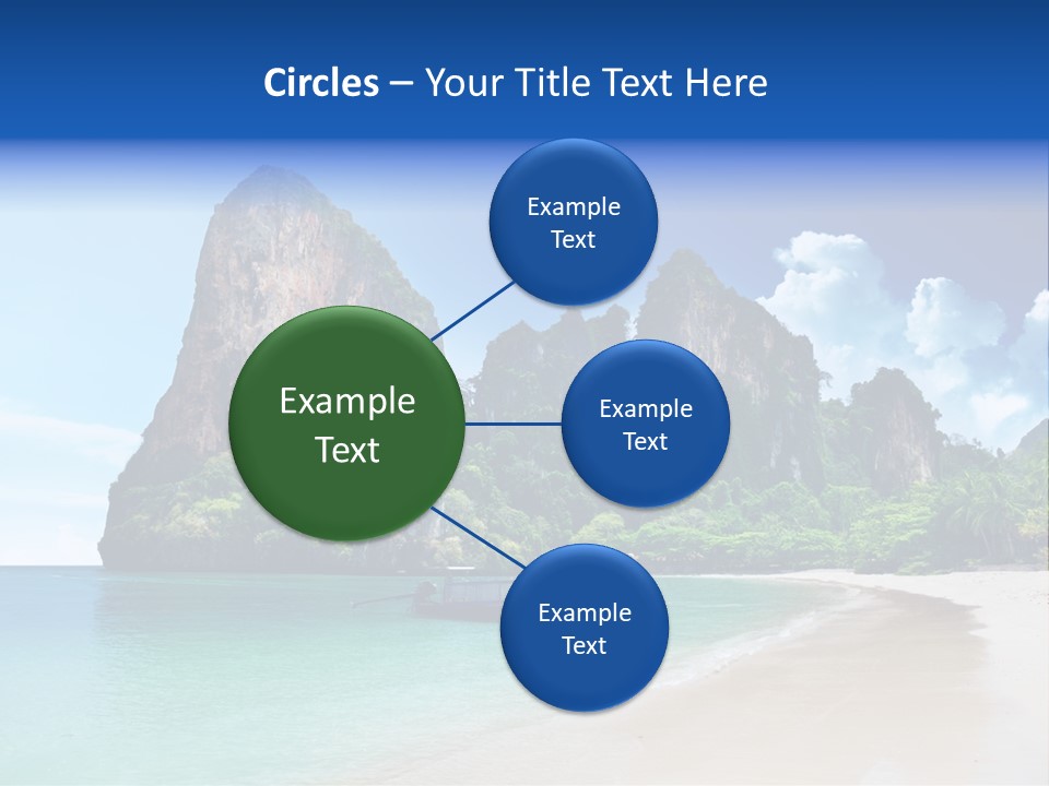 Tourism Sand Rock PowerPoint Template