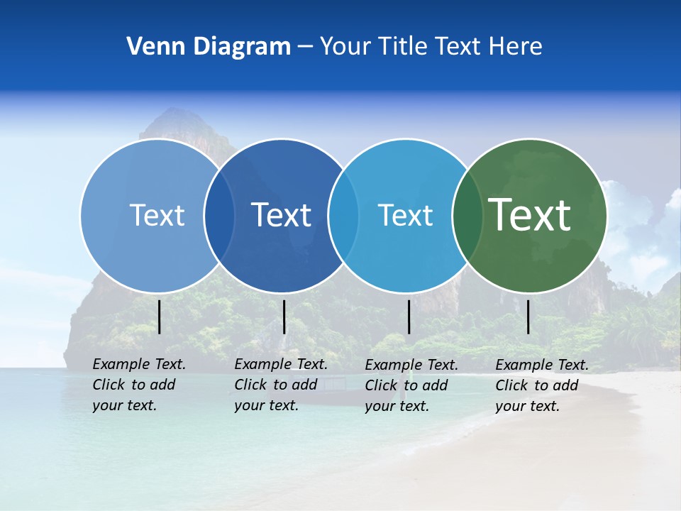 Tourism Sand Rock PowerPoint Template