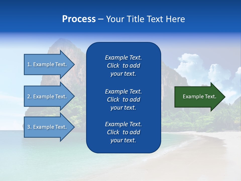 Tourism Sand Rock PowerPoint Template