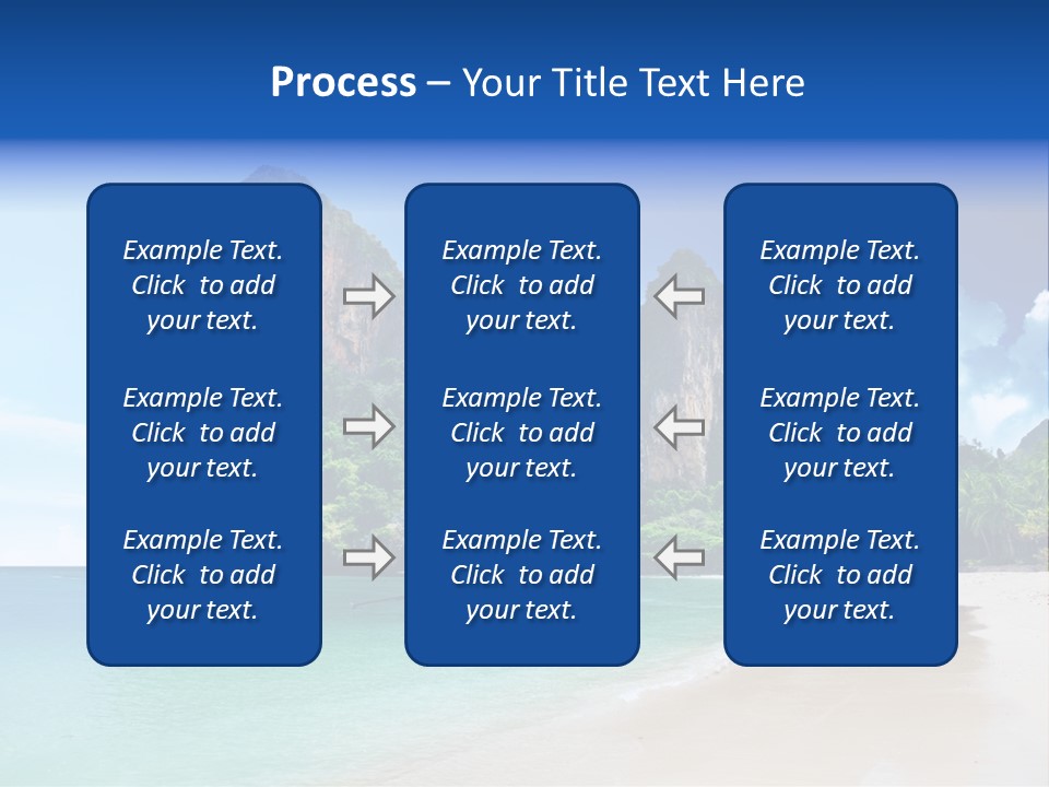 Tourism Sand Rock PowerPoint Template