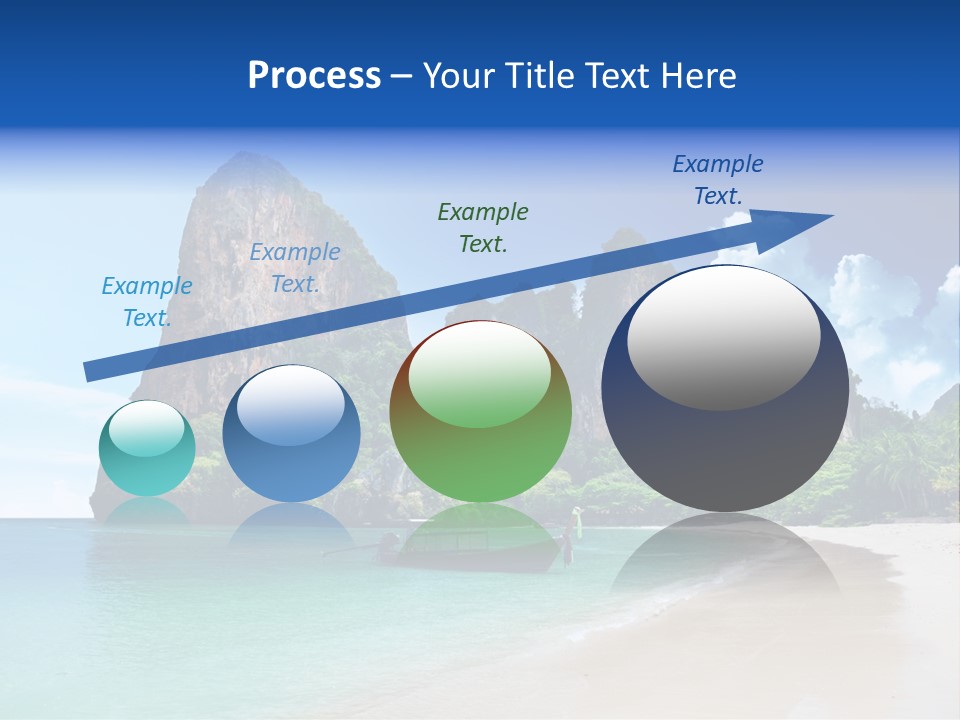 Tourism Sand Rock PowerPoint Template