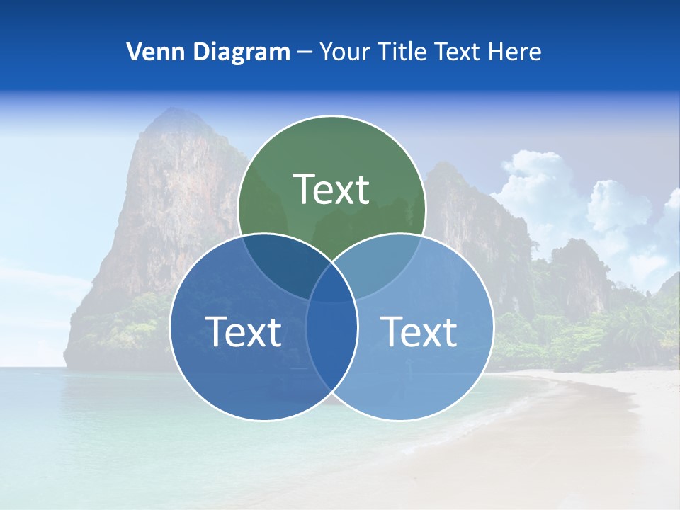 Tourism Sand Rock PowerPoint Template