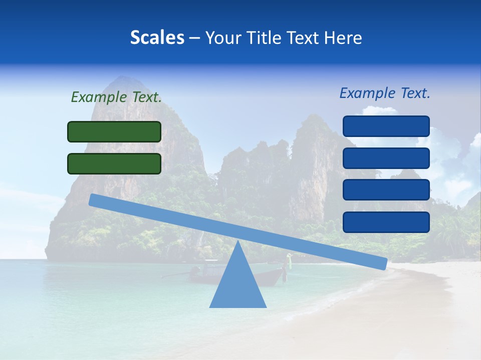 Tourism Sand Rock PowerPoint Template