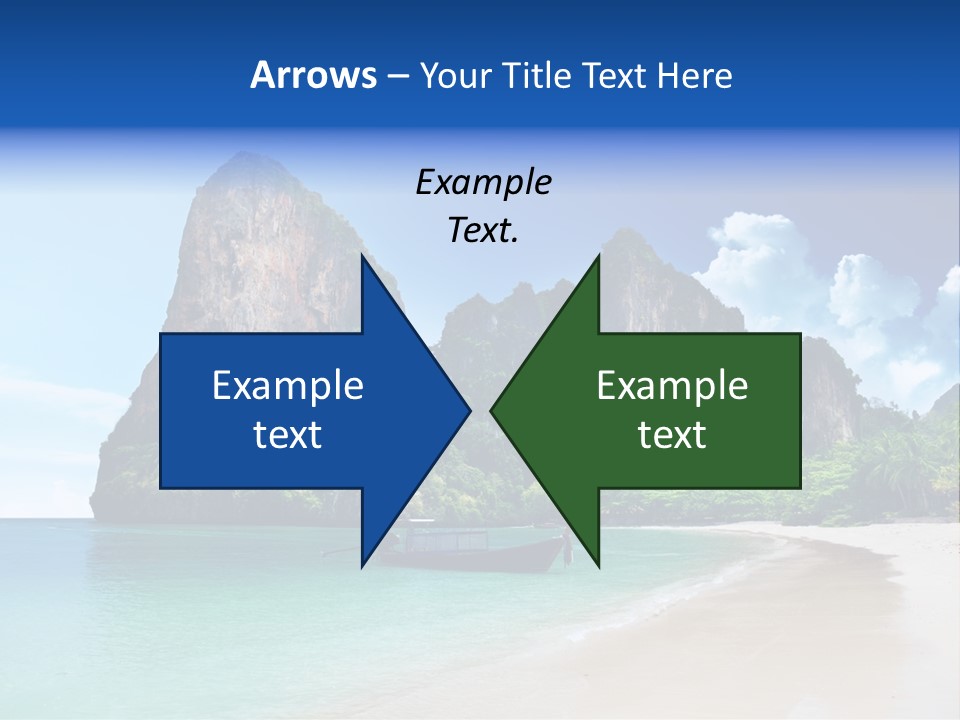 Tourism Sand Rock PowerPoint Template