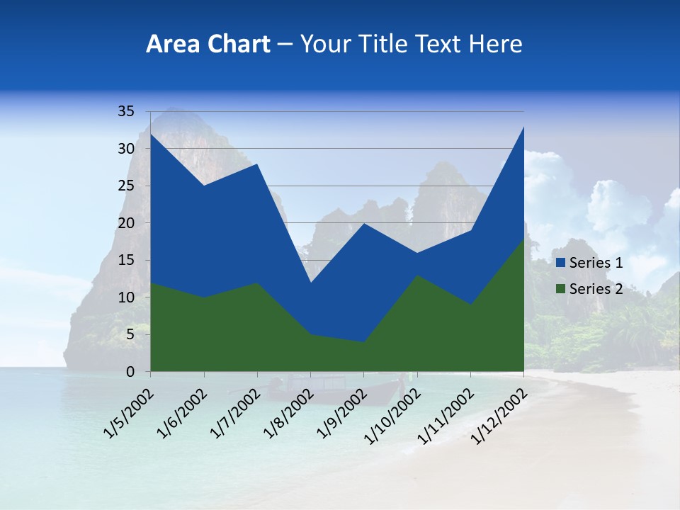 Tourism Sand Rock PowerPoint Template