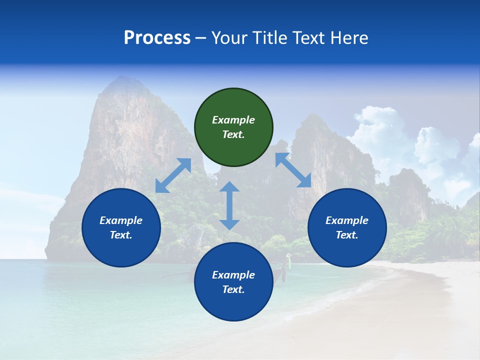 Tourism Sand Rock PowerPoint Template