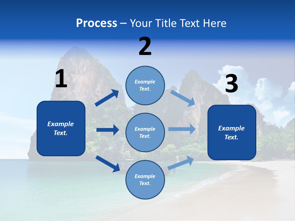 Tourism Sand Rock PowerPoint Template