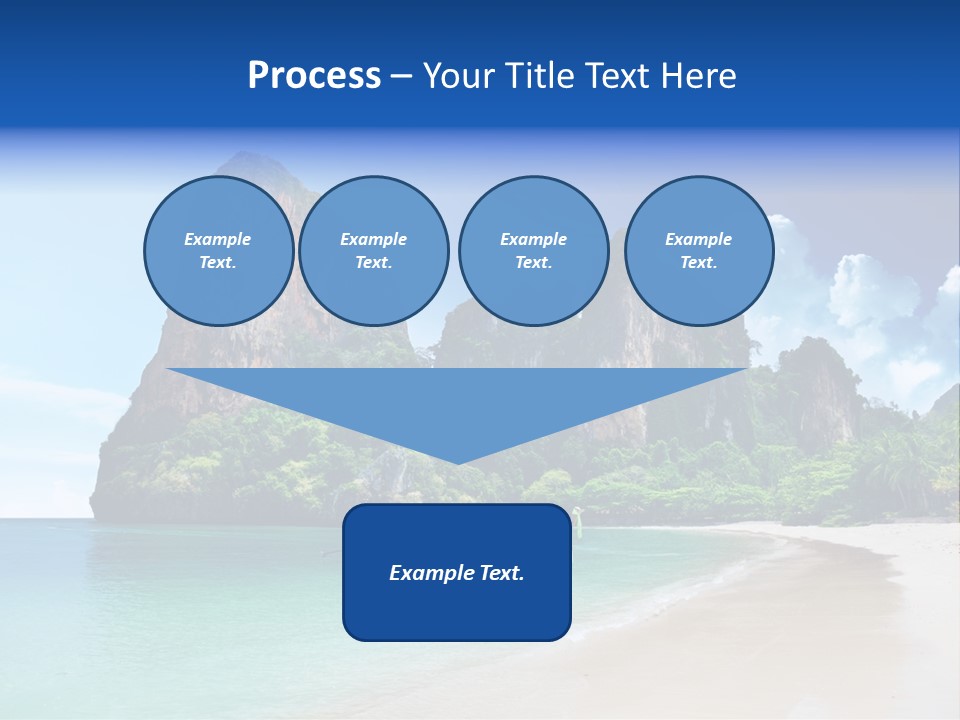 Tourism Sand Rock PowerPoint Template