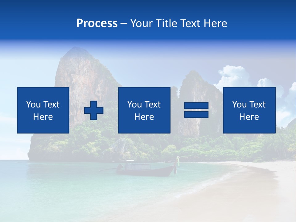 Tourism Sand Rock PowerPoint Template
