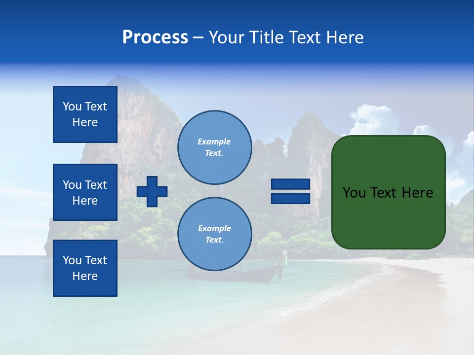 Tourism Sand Rock PowerPoint Template