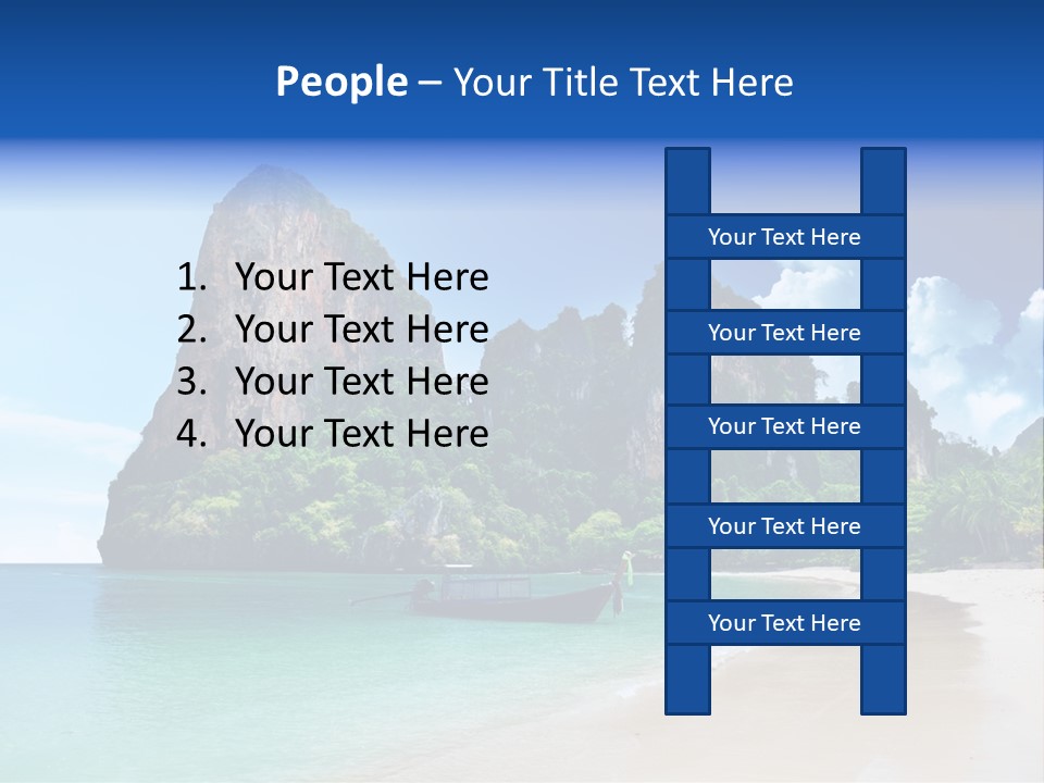 Tourism Sand Rock PowerPoint Template