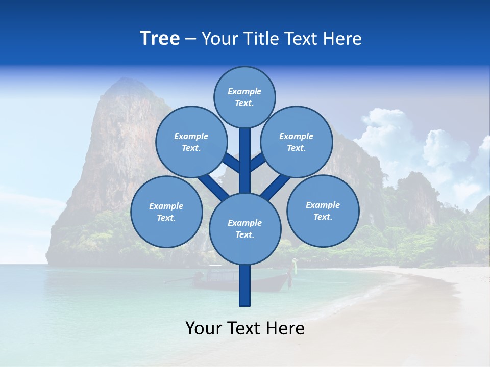 Tourism Sand Rock PowerPoint Template