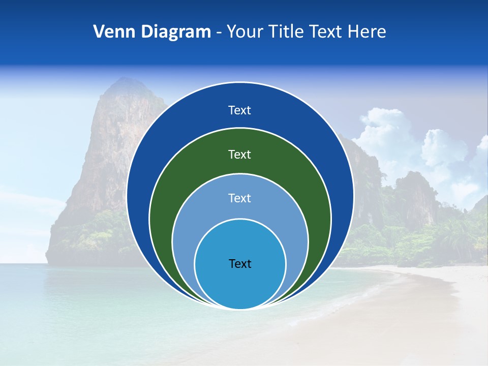 Tourism Sand Rock PowerPoint Template