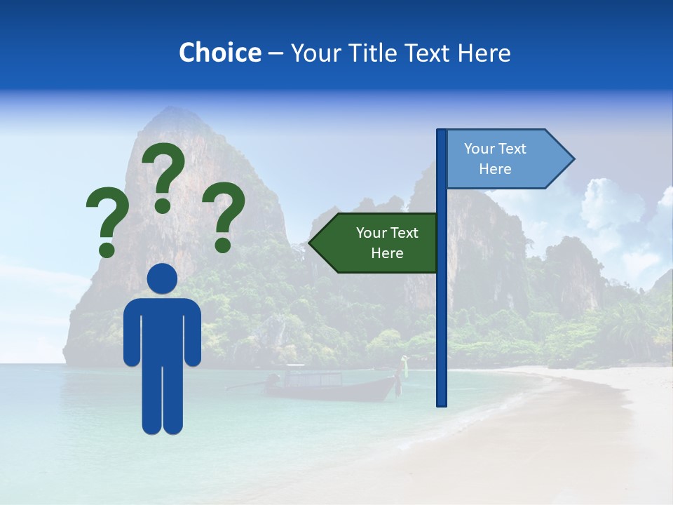 Tourism Sand Rock PowerPoint Template