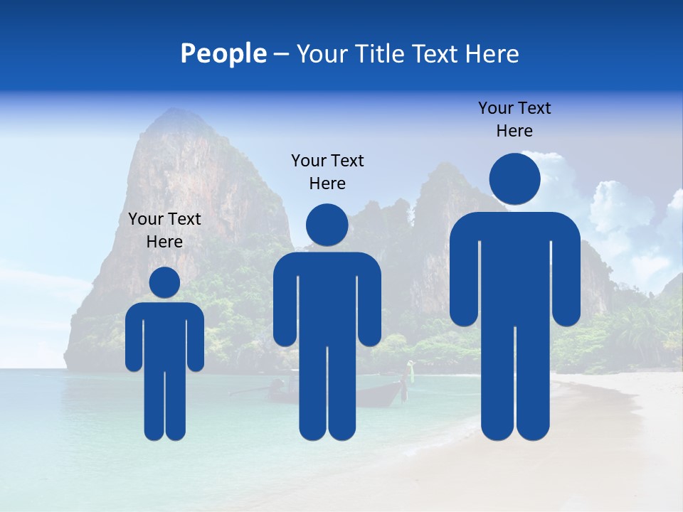 Tourism Sand Rock PowerPoint Template