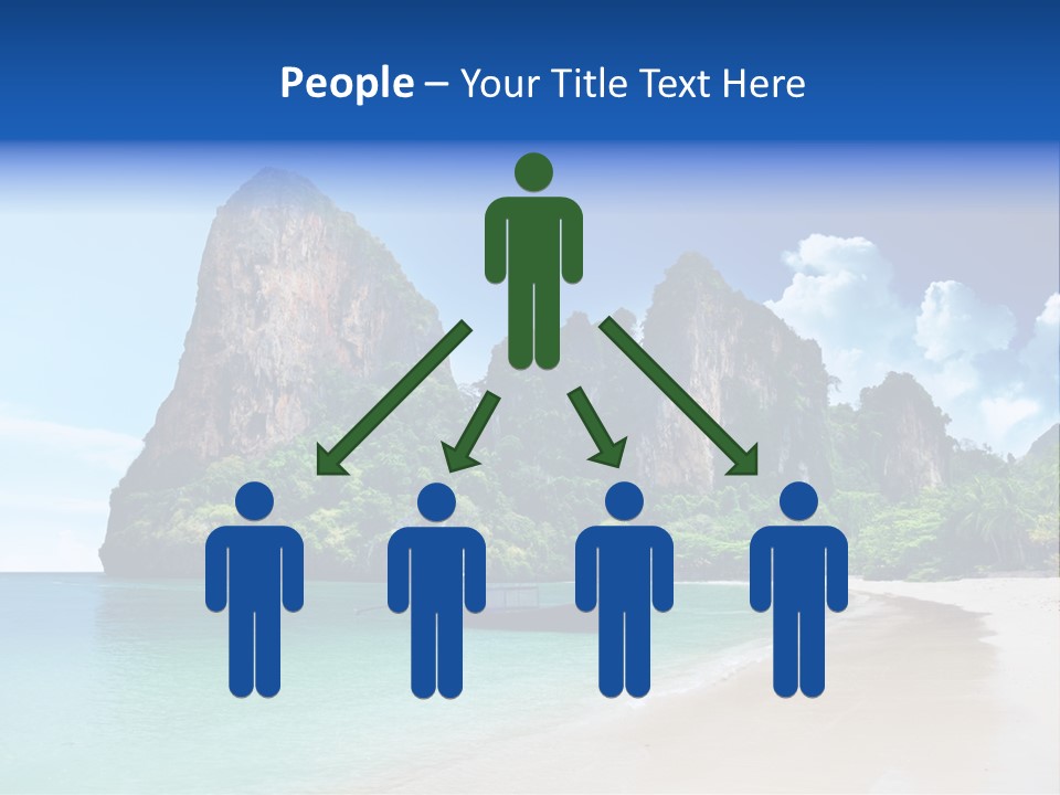 Tourism Sand Rock PowerPoint Template