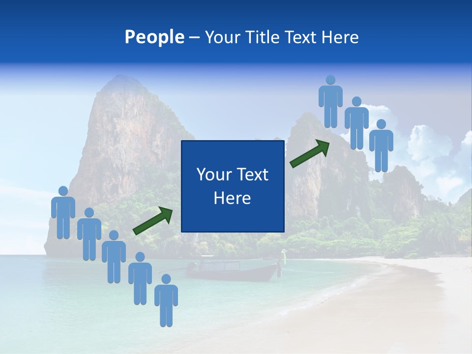 Tourism Sand Rock PowerPoint Template