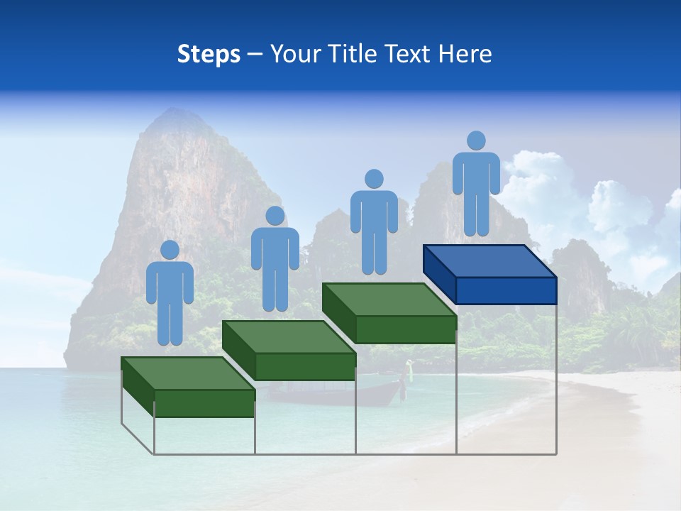 Tourism Sand Rock PowerPoint Template