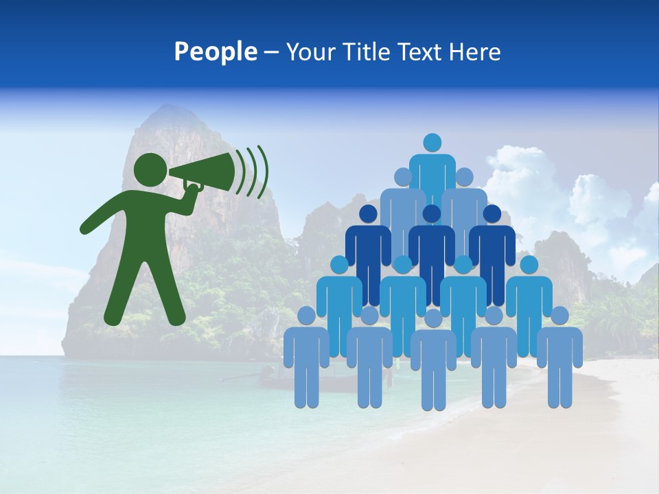 Tourism Sand Rock PowerPoint Template