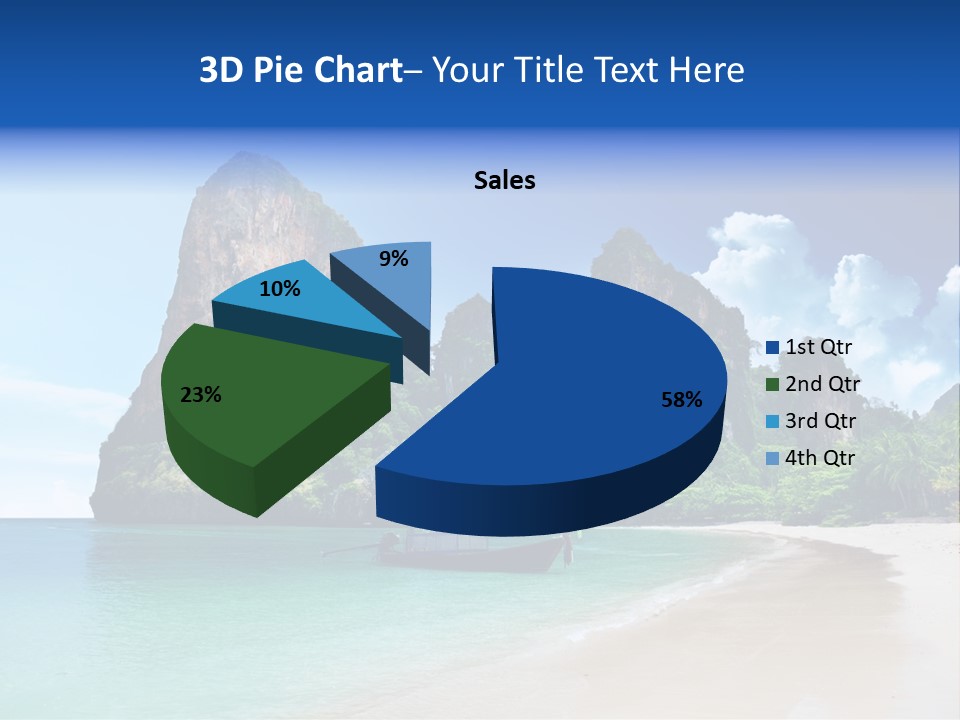 Tourism Sand Rock PowerPoint Template