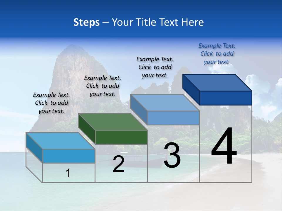 Tourism Sand Rock PowerPoint Template