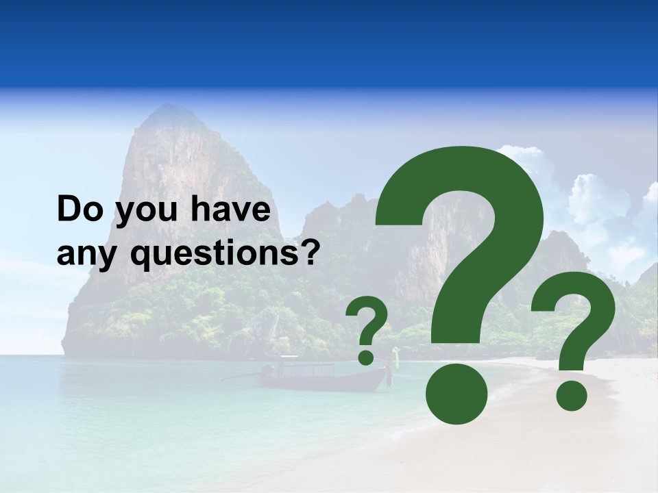 Tourism Sand Rock PowerPoint Template