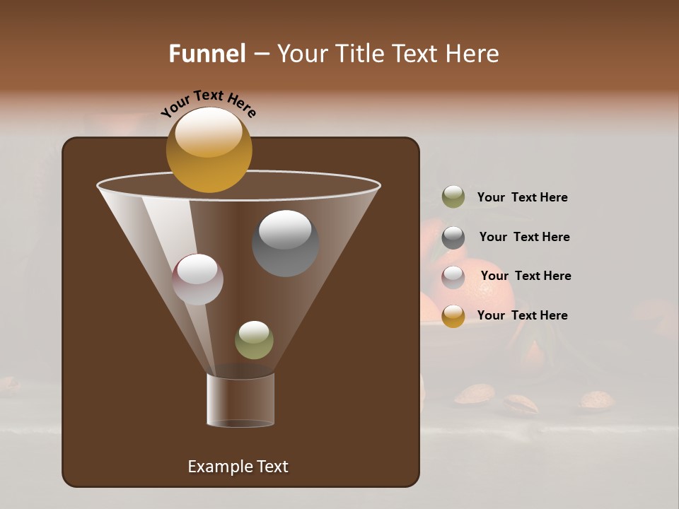 Leaf Mandarin Food PowerPoint Template