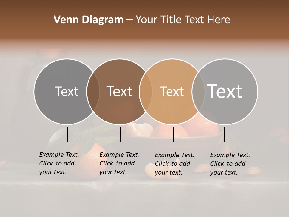 Leaf Mandarin Food PowerPoint Template