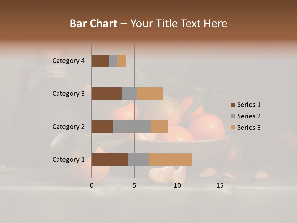 Leaf Mandarin Food PowerPoint Template