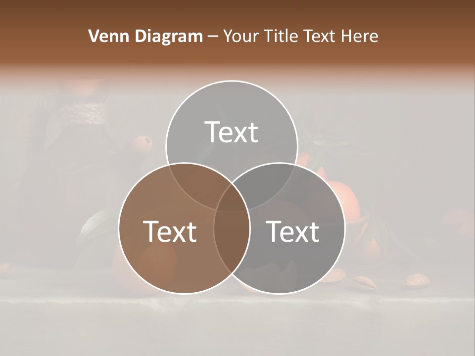 Leaf Mandarin Food PowerPoint Template