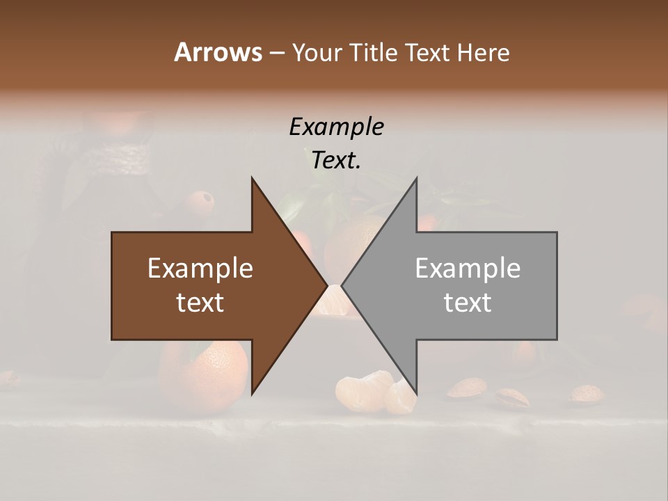 Leaf Mandarin Food PowerPoint Template