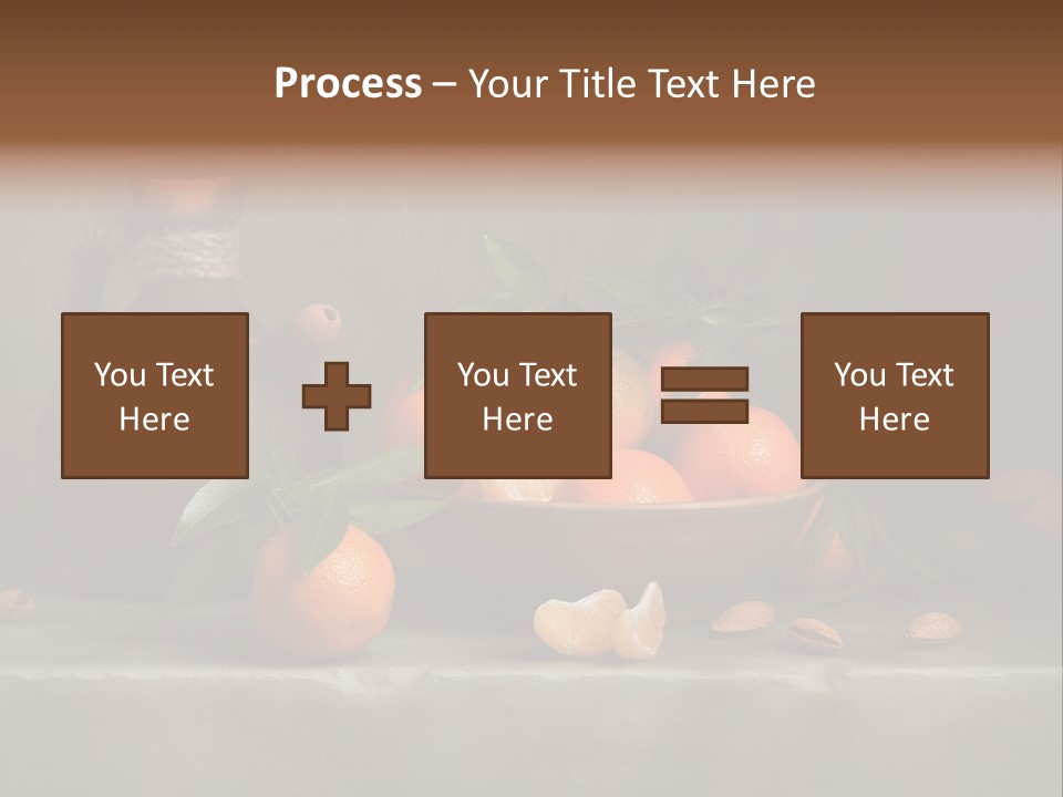Leaf Mandarin Food PowerPoint Template