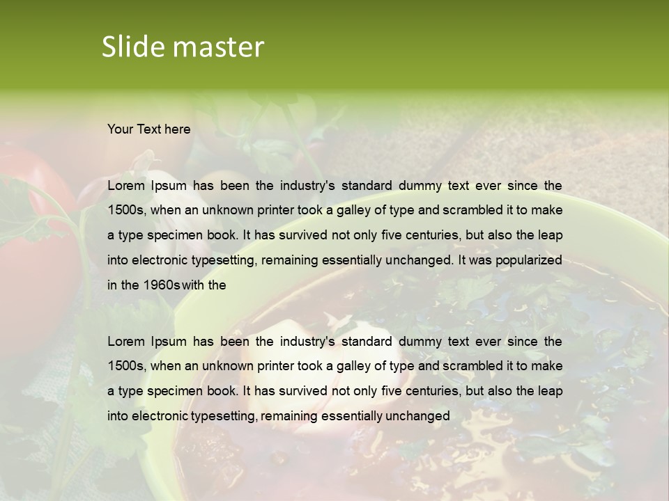 Bread Soup Dinner PowerPoint Template