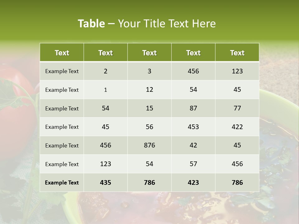 Bread Soup Dinner PowerPoint Template