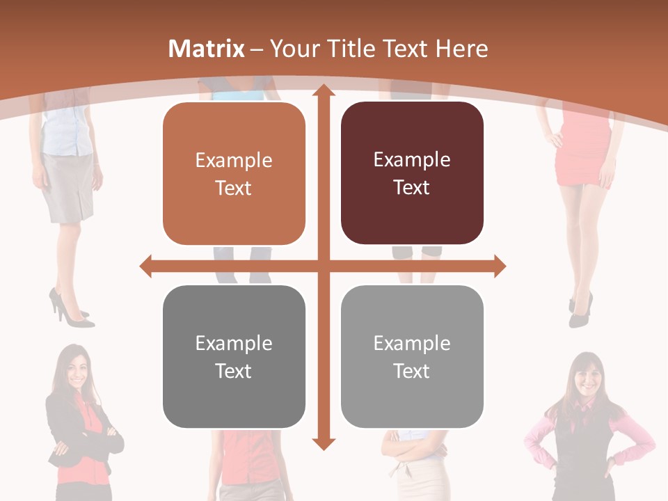 Female Shirt Blue PowerPoint Template