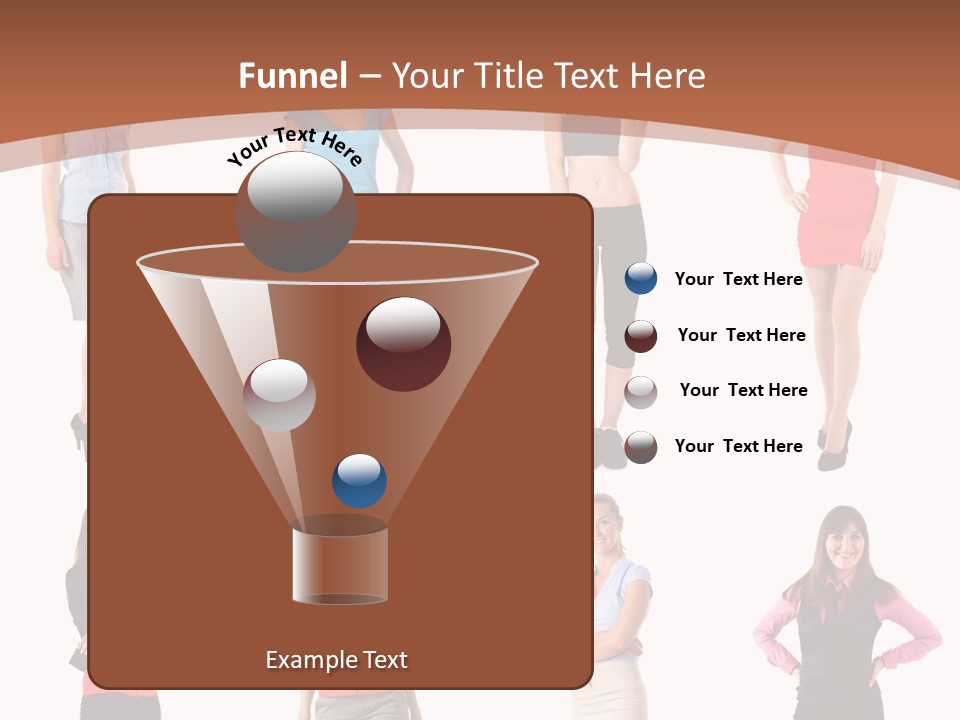 Female Shirt Blue PowerPoint Template