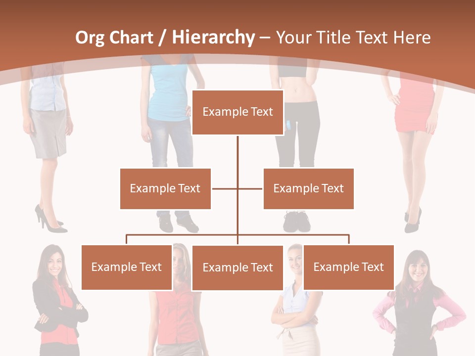 Female Shirt Blue PowerPoint Template