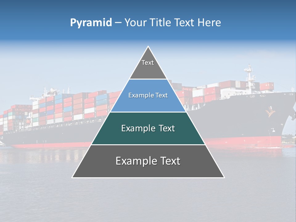 Export Ocean Ship PowerPoint Template