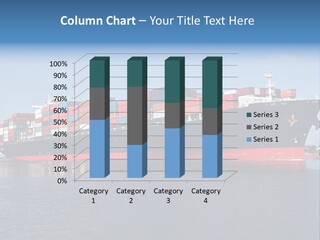 Export Ocean Ship PowerPoint Template