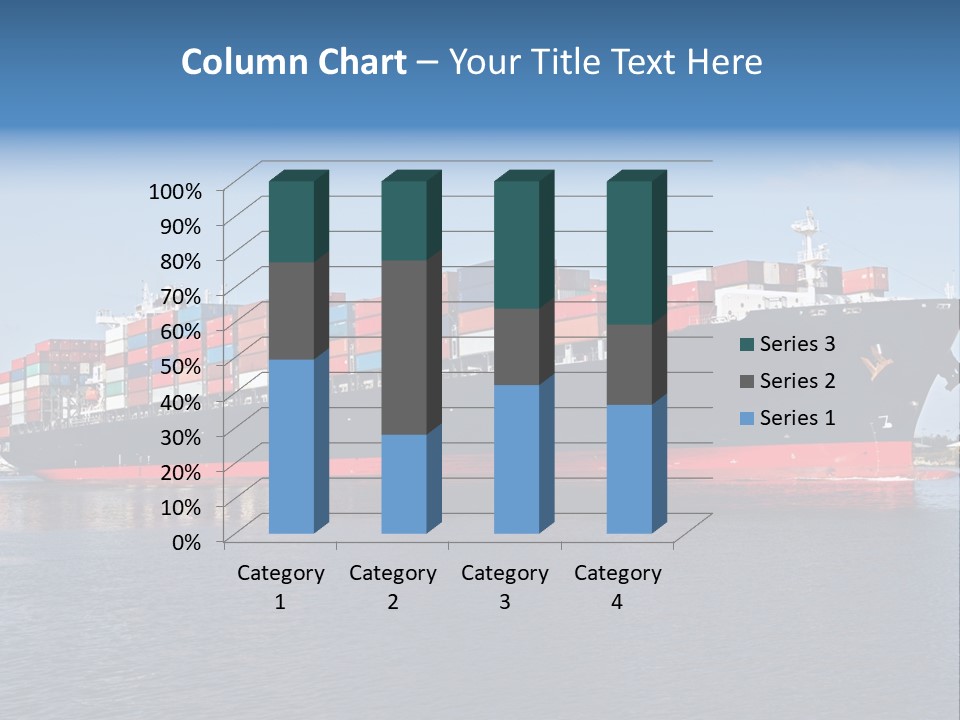 Export Ocean Ship PowerPoint Template