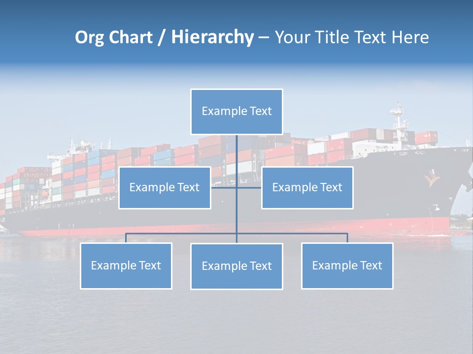 Export Ocean Ship PowerPoint Template