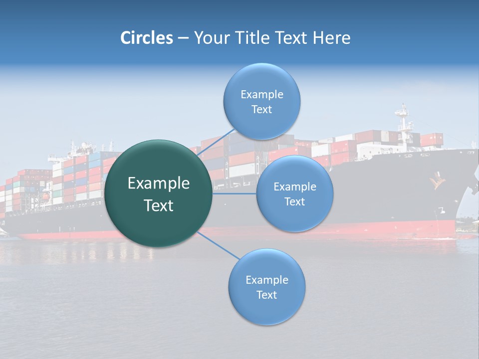 Export Ocean Ship PowerPoint Template