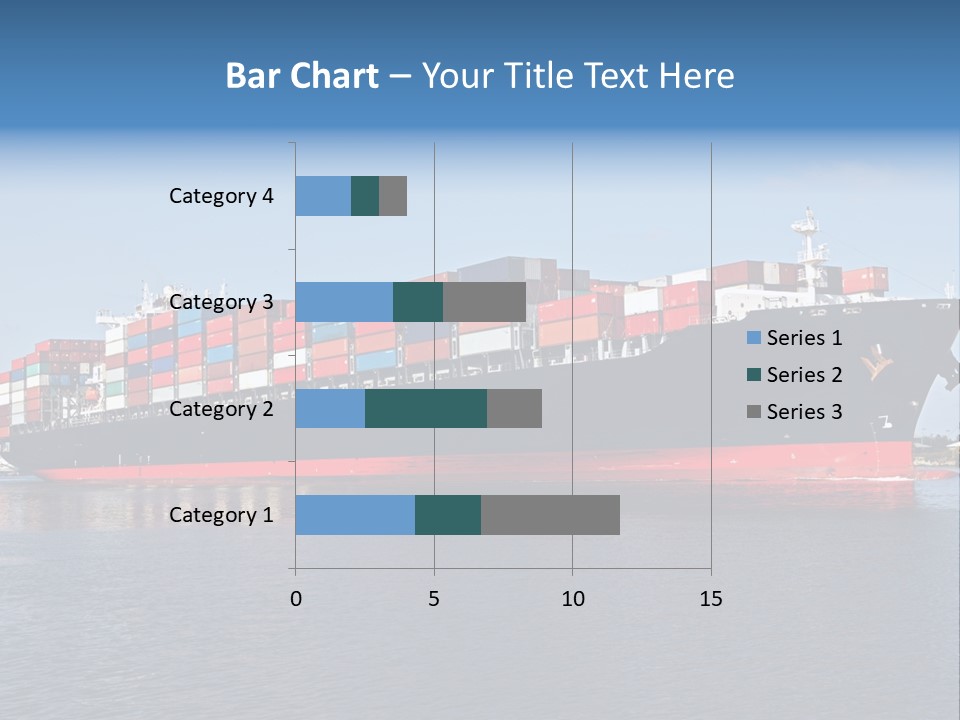 Export Ocean Ship PowerPoint Template