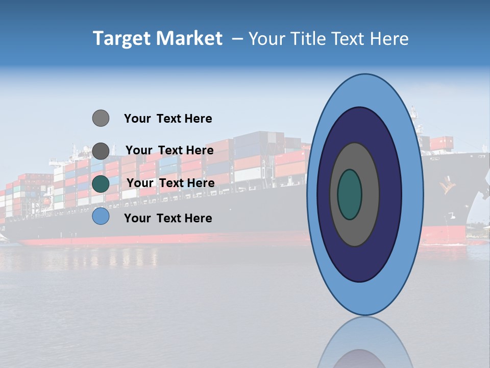 Export Ocean Ship PowerPoint Template