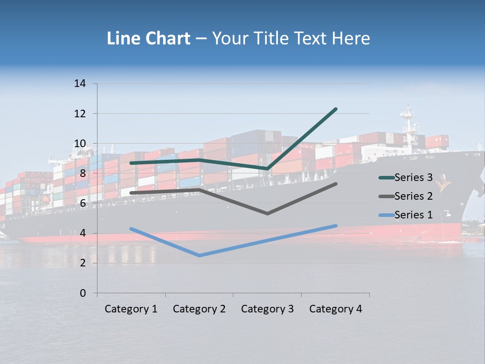 Export Ocean Ship PowerPoint Template