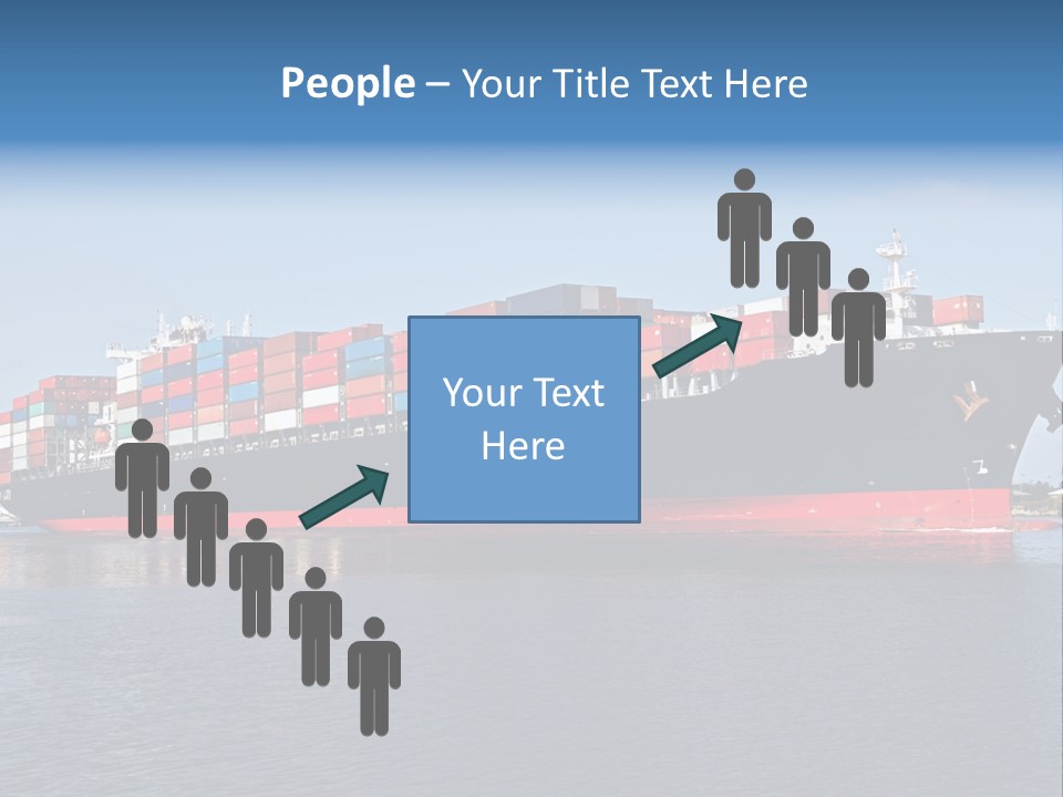 Export Ocean Ship PowerPoint Template