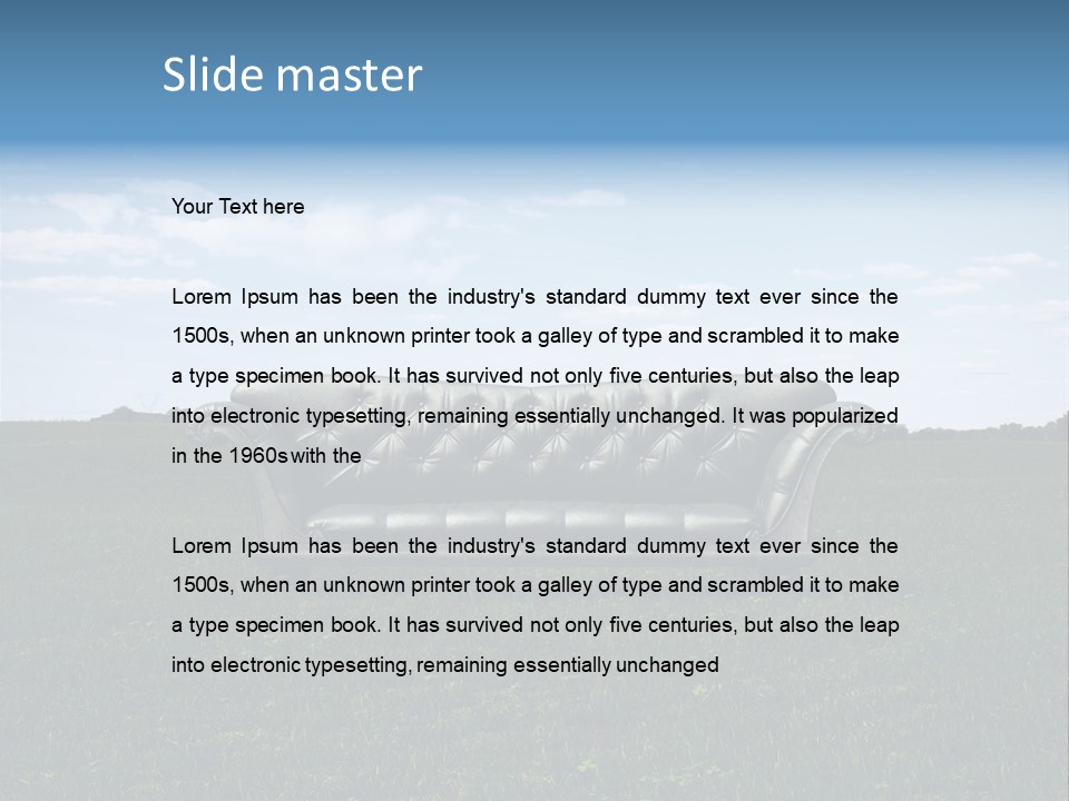 Outdoor Countryside Natural PowerPoint Template