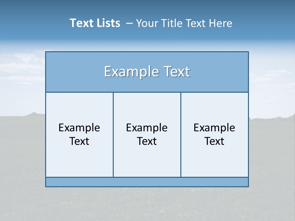 Outdoor Countryside Natural PowerPoint Template